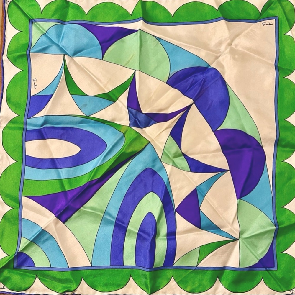 Vintage Emilio Pucci Silk Print Scarves